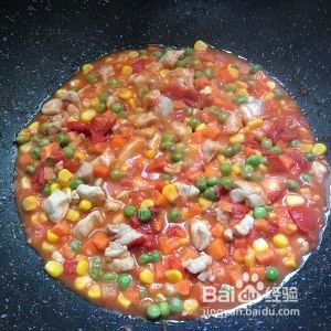 零难度西红柿杂菜鸡腿肉丁的做法