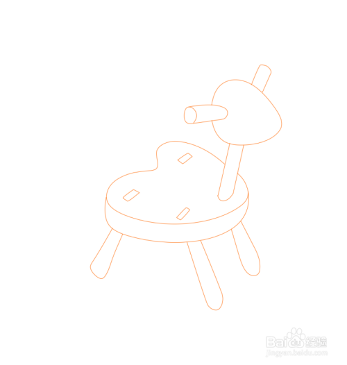 简笔画--儿童小马凳的画法