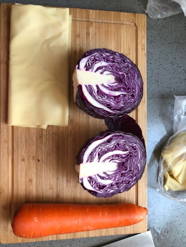 凉拌紫甘蓝豆皮