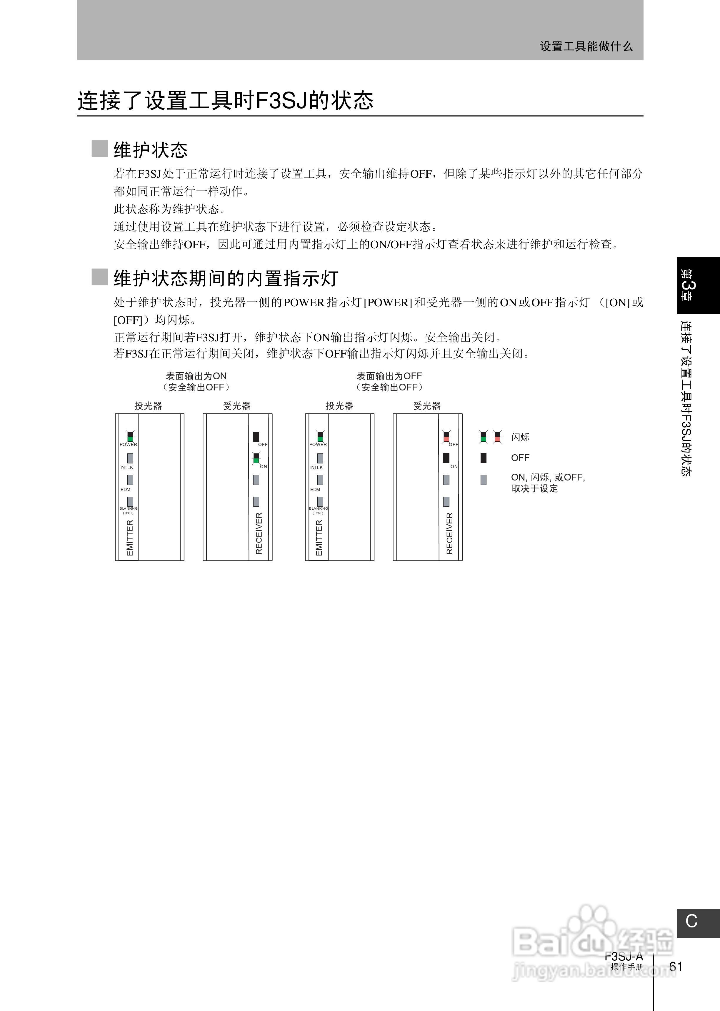 欧姆龙 F3SJ-A P系列安全光幕操作手册:[9]