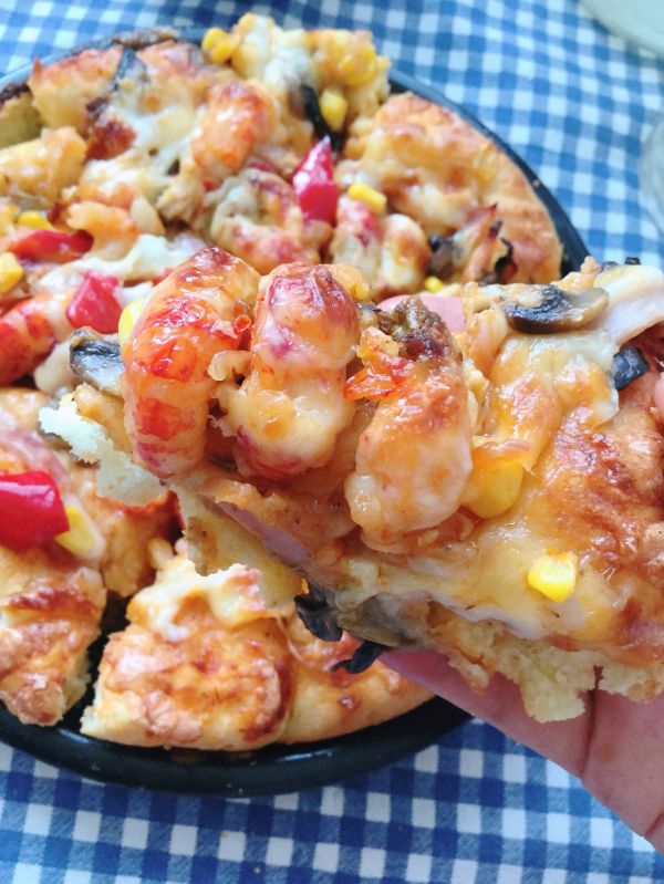 麻辣小龙虾披萨