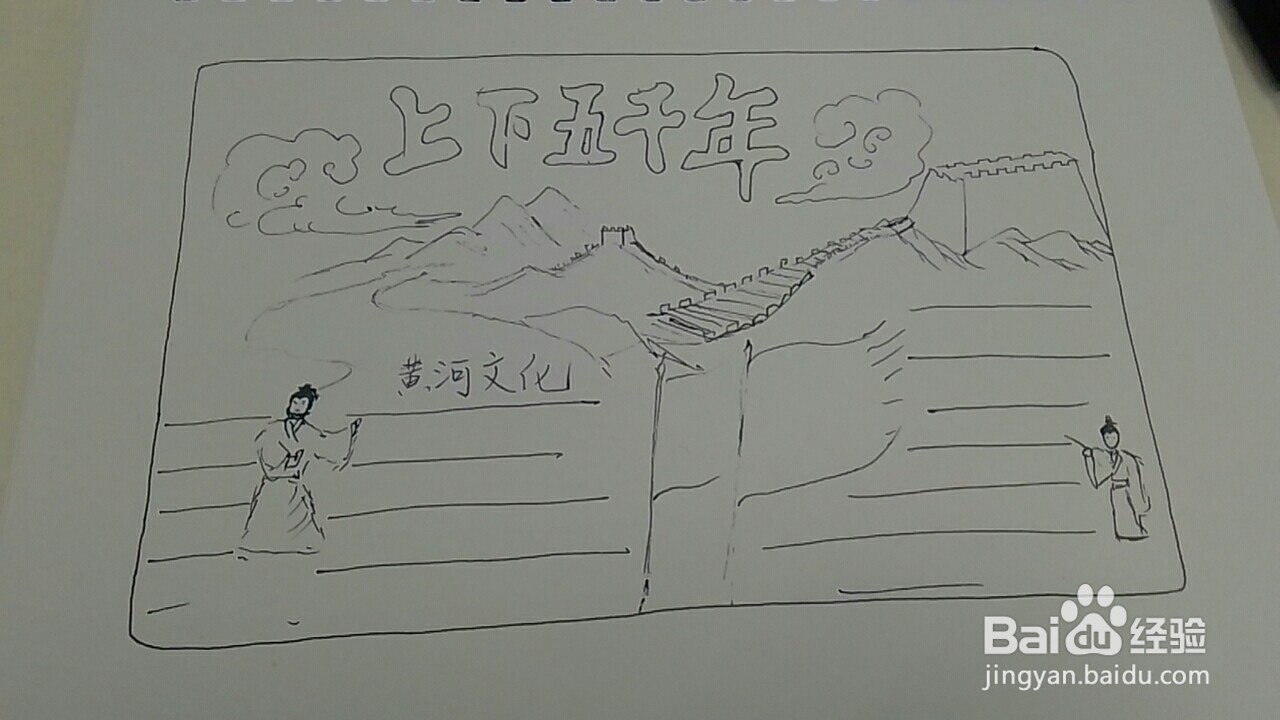 上下五千年手抄报内容