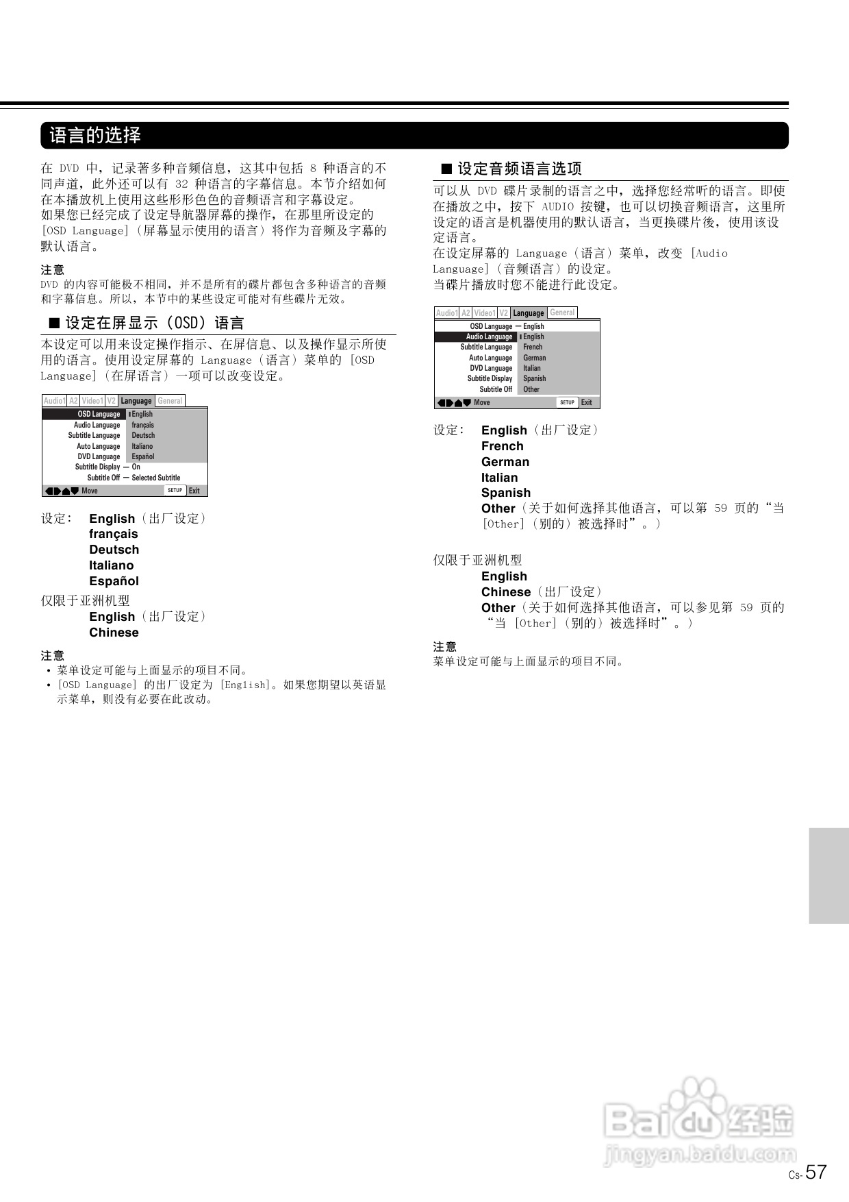 安桥DVD播放机DV-SP800型使用说明书:[3]