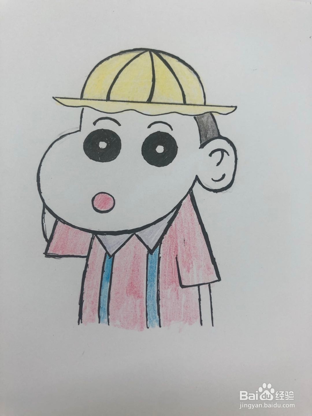 抖音最火—蜡笔小新简笔画教程