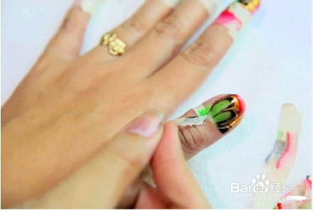 水染美甲操作教程