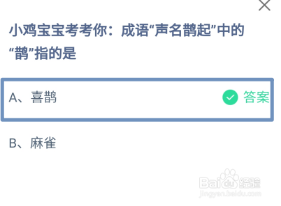 蚂蚁庄园，成语
