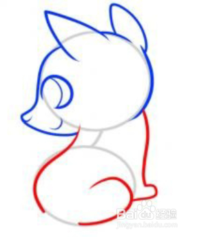 简笔画—如何画一只漂亮的白狐
