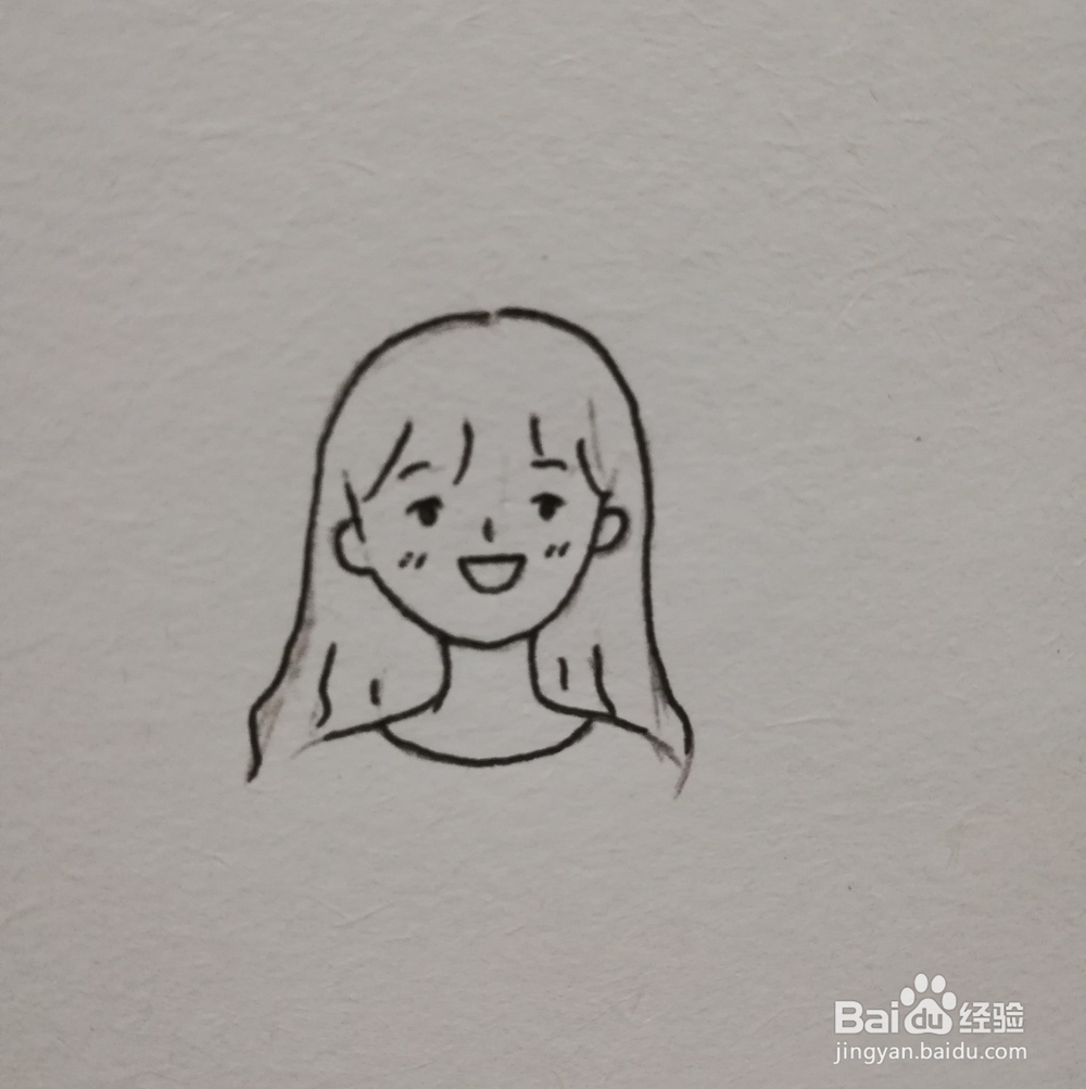 如何画一个简单的头像？