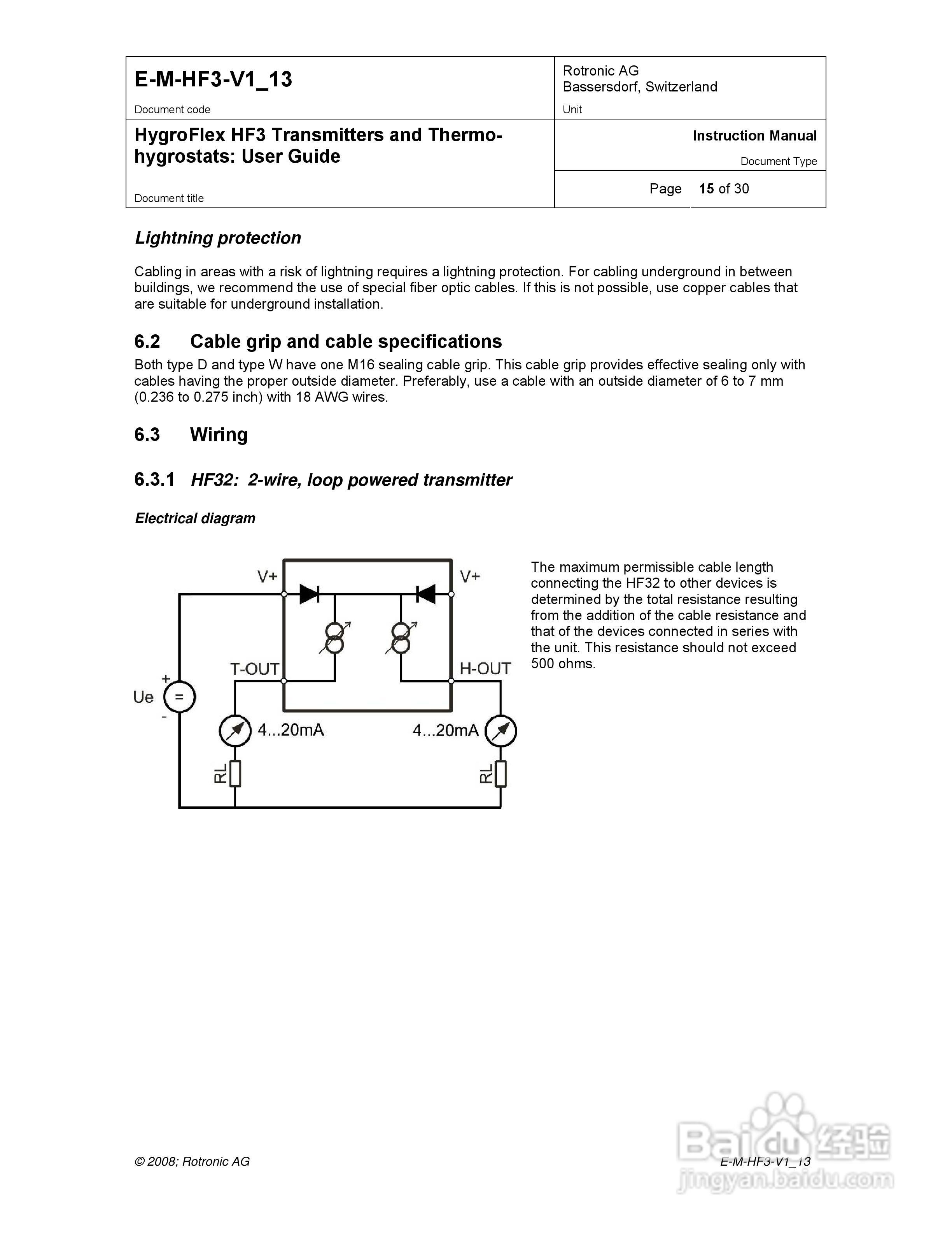 HF3暖通温湿度变送器用户手册:[2]