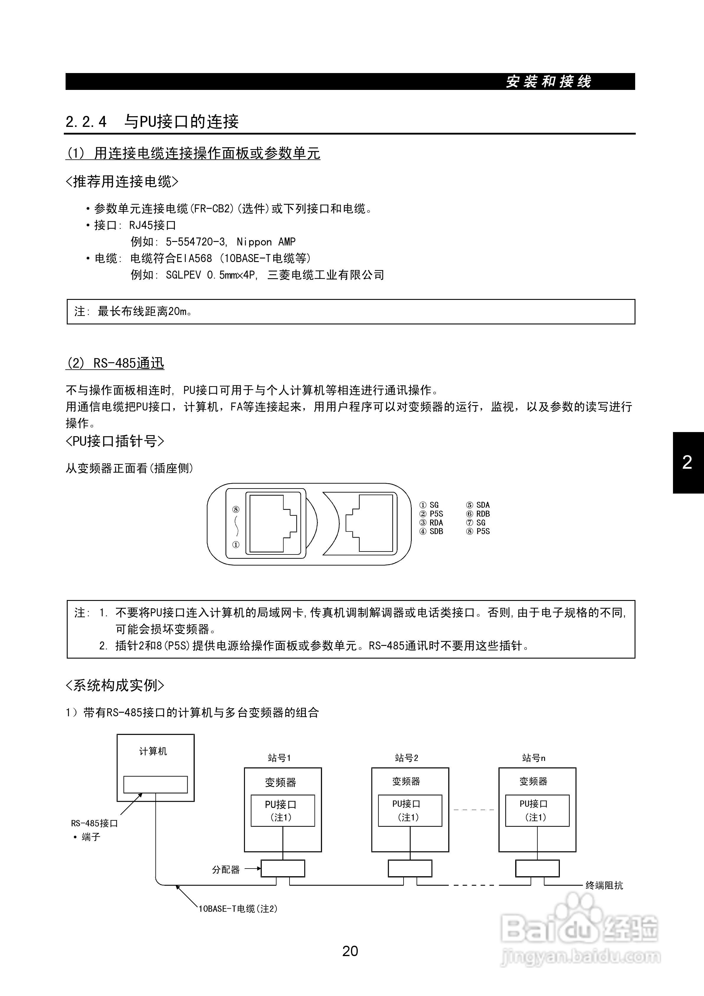 三菱FR-A540-55K变频调速器使用手册:[4]