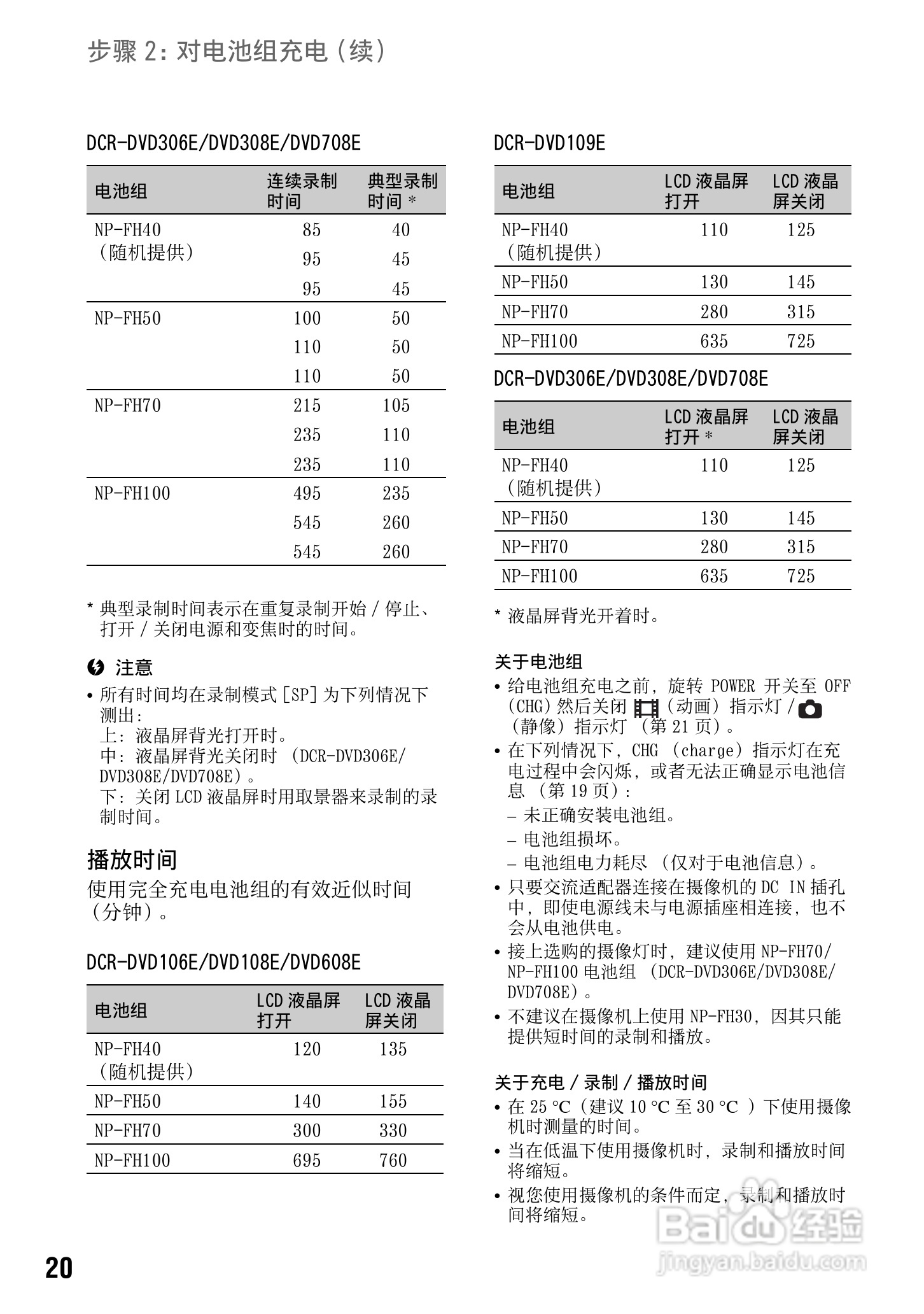 索尼DCR-DVD308E数码摄像机使用说明书:[2]
