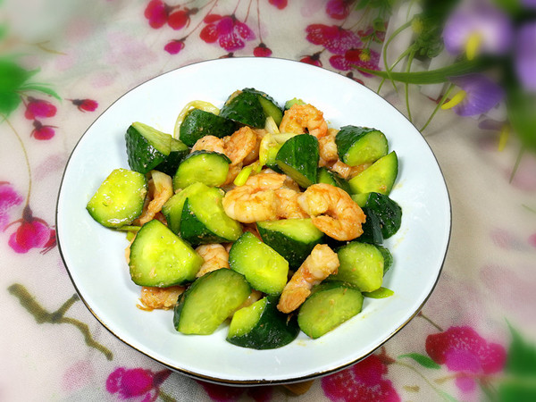 黄瓜炒虾仁的做法