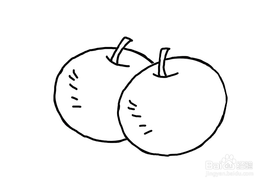 美术 三笔画个苹果