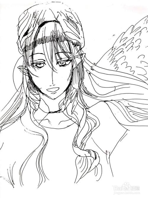 终结的炽天使 系列之四镰童子简笔画 百度经验 终结的炽天使 系列之四镰童子简笔画 百度经验