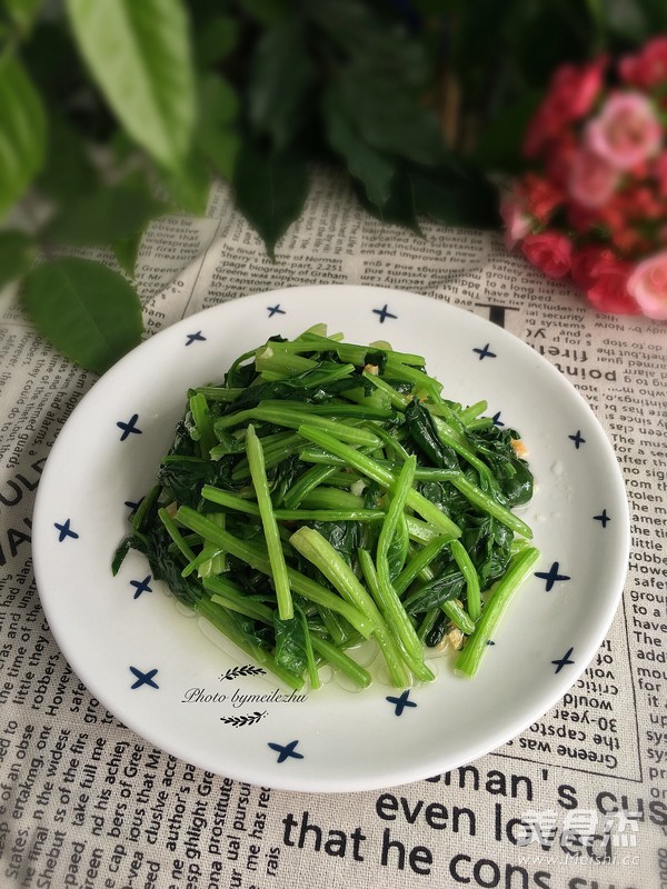 蒜蓉菠菜的做法