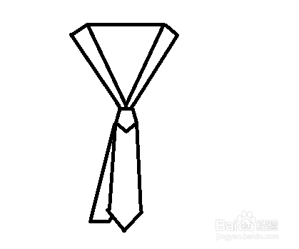 简笔画-领带的简笔画如何画