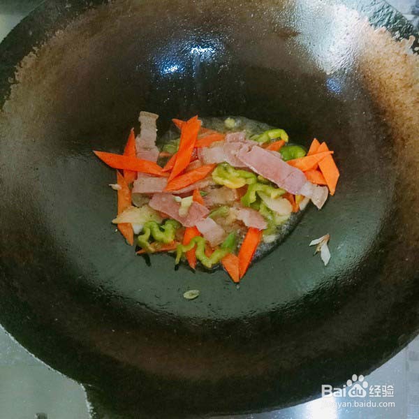 腊肉荷兰豆的做法