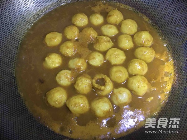 咖喱鱼丸的做法