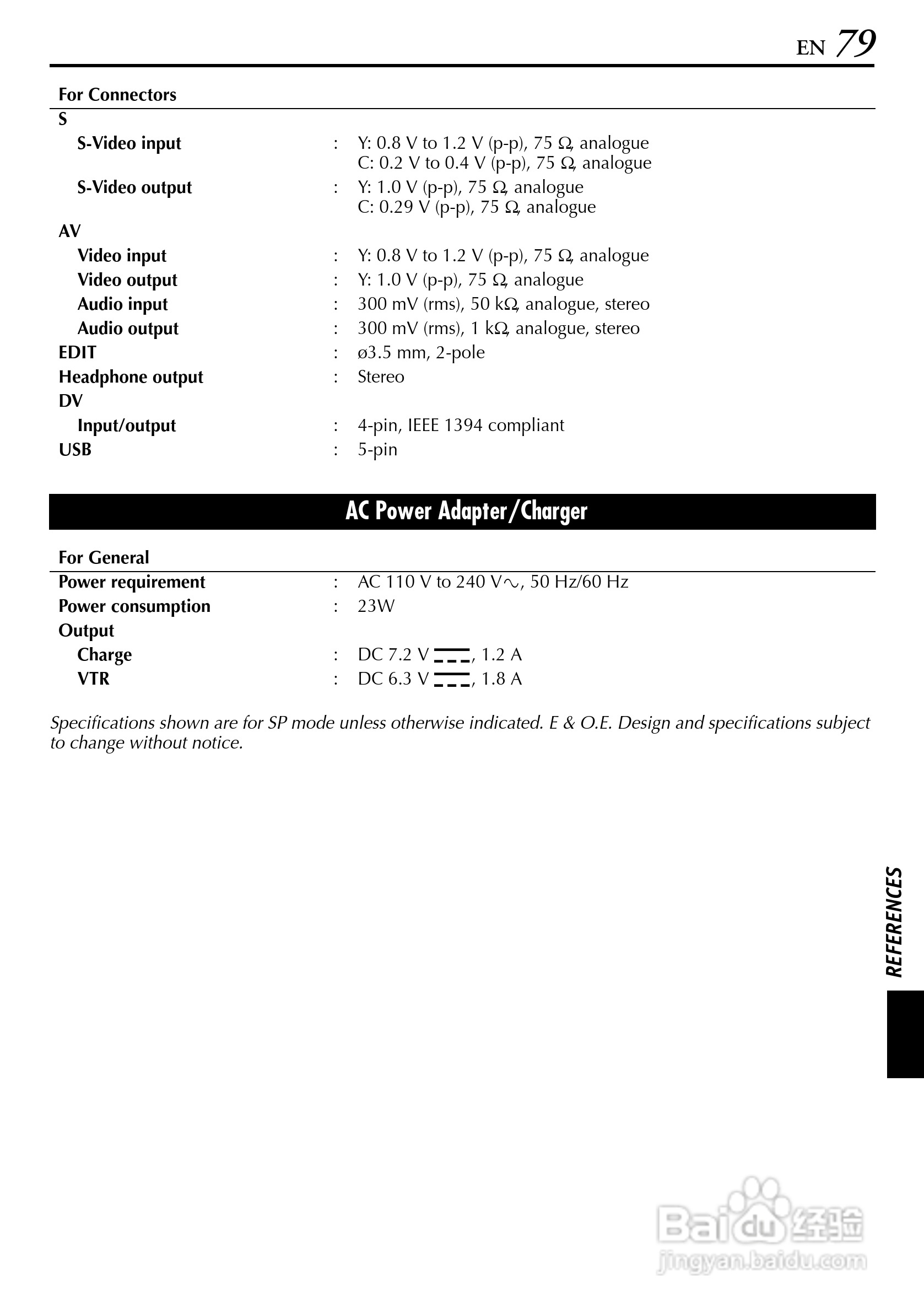 JVC GR-DV4000摄像机说明书:[8]