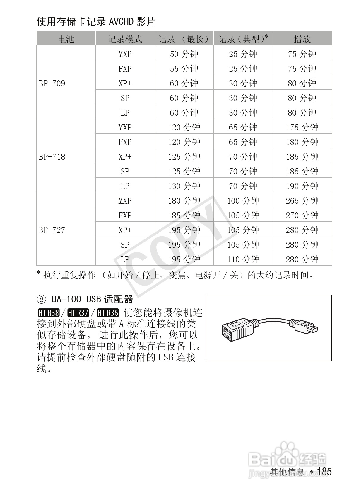 佳能LEGRIA HF R306数码摄像机使用说明书:[19]