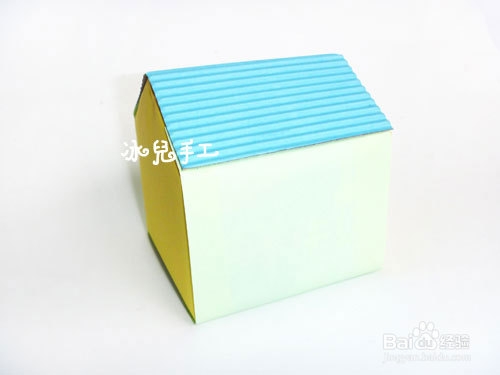 牛奶盒废物利用——漂亮的房子手工