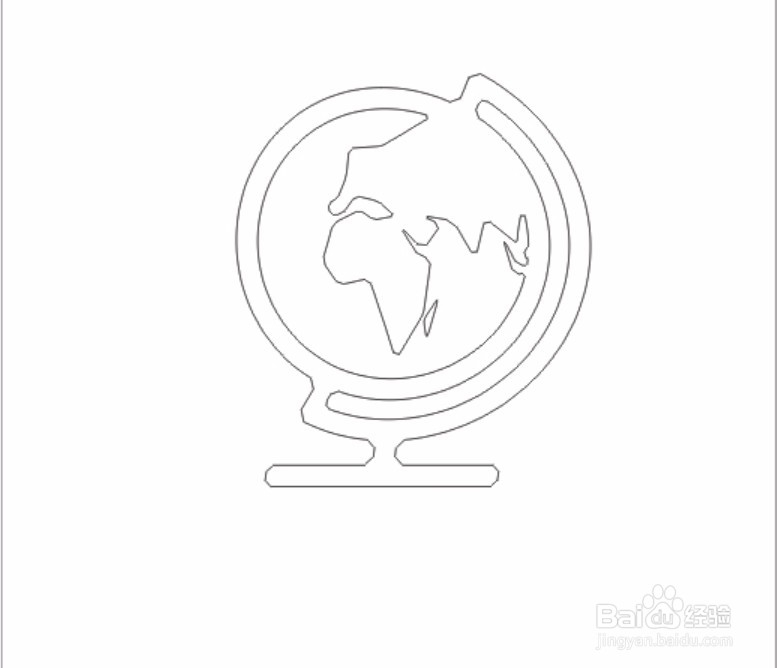地球仪图片简笔画设计