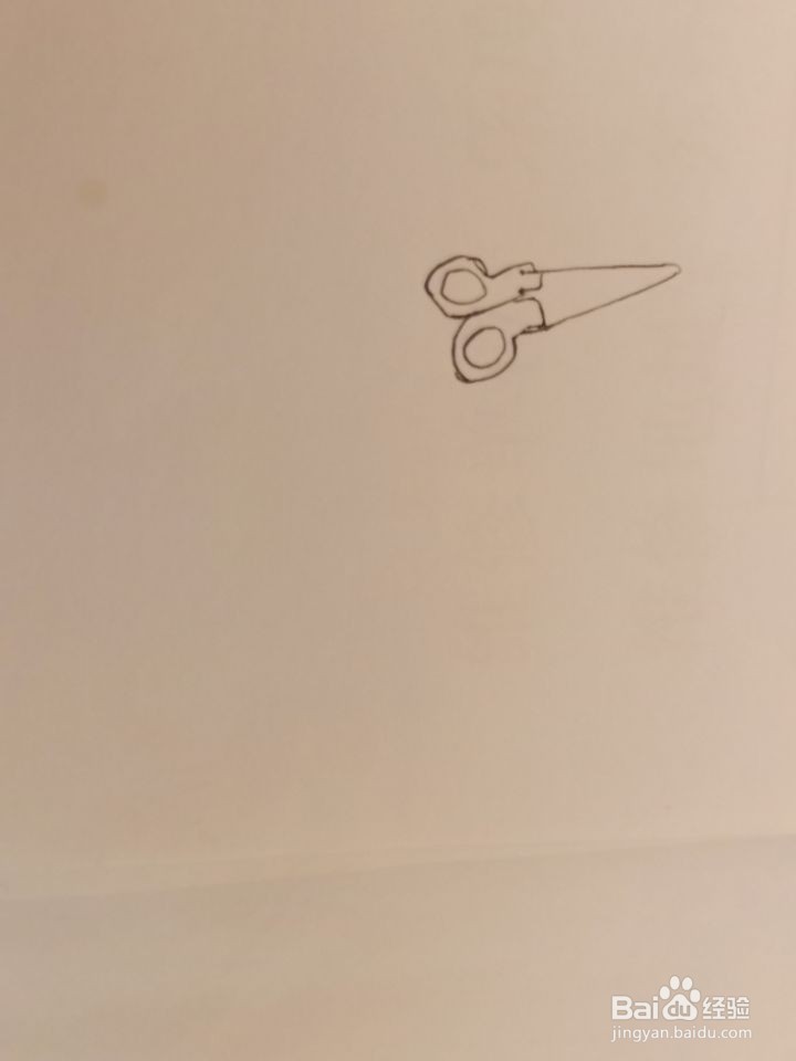 怎么画简笔画剪刀