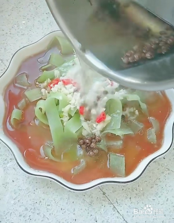 椒麻笋片的做法