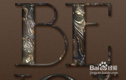 Photoshop制作华丽的镶宝石金属字