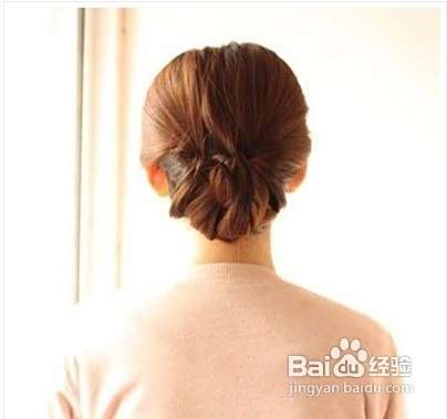 简单的韩式盘发步骤