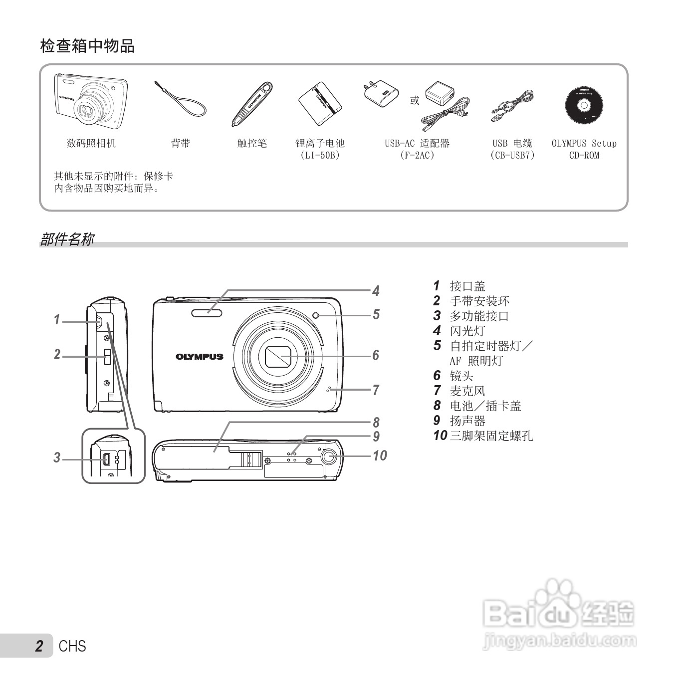 奥林巴斯VH-410数码相机使用说明书:[1]