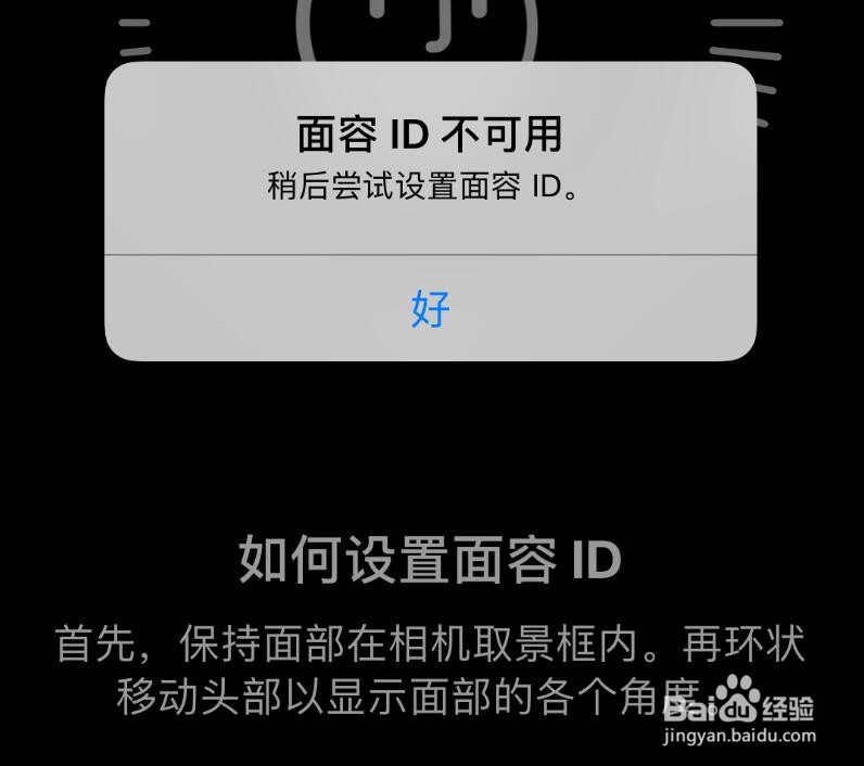 苹果11面容录不进去