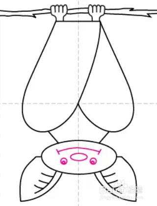 倒挂蝙蝠图片 简笔画图片