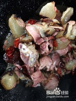 腊肉炒干豆角的做法