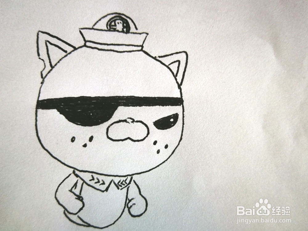 《海底小纵队》中的呱唧简笔画怎么画