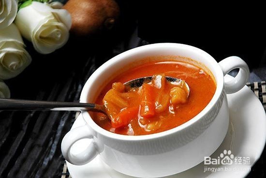 番茄水煮肉片的制作方法