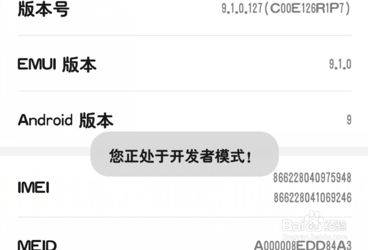 华为nove 3e如何开启开发者模式