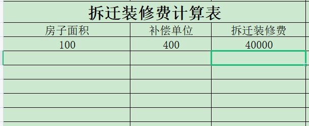 拆迁装修费怎么算