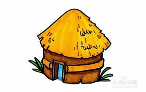 稻草屋怎么画