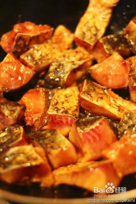 美味的红烧鱼块