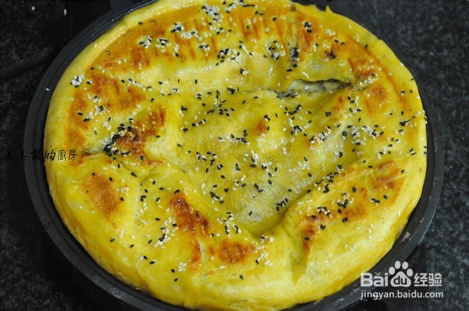 家庭版千层芝麻红薯饼