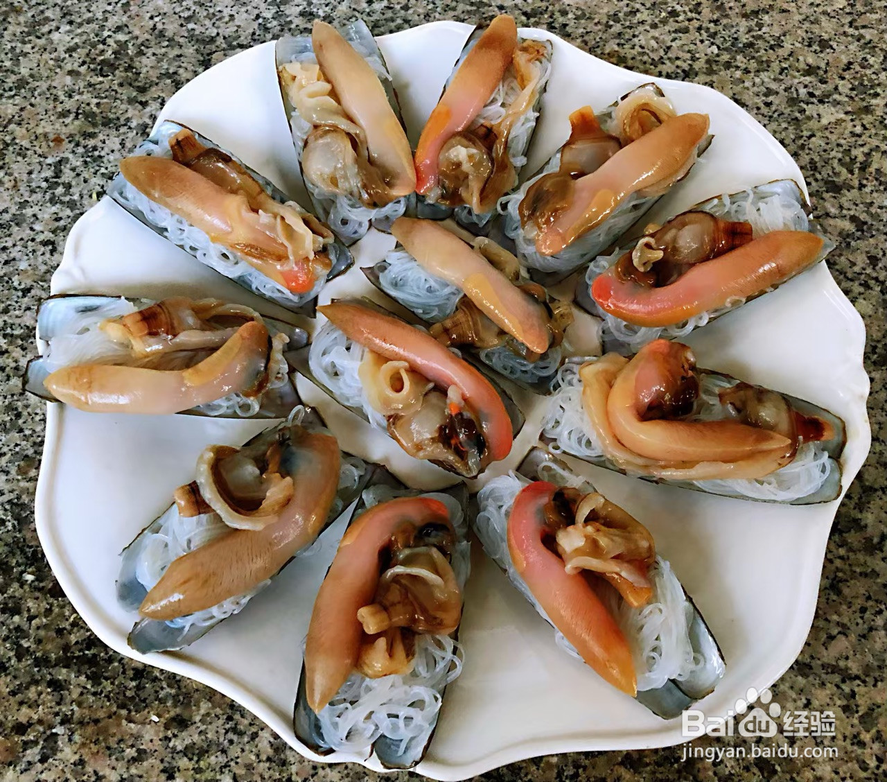 蒜蓉粉丝蒸竹蛏子的做法