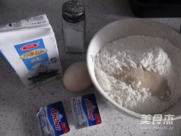 一次快发花朵面包