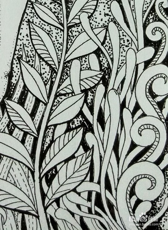 手绘插画-人物黑白装饰画（美少女）