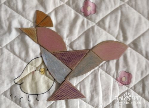 用蛋形九巧板怎么拼一只公鸡?