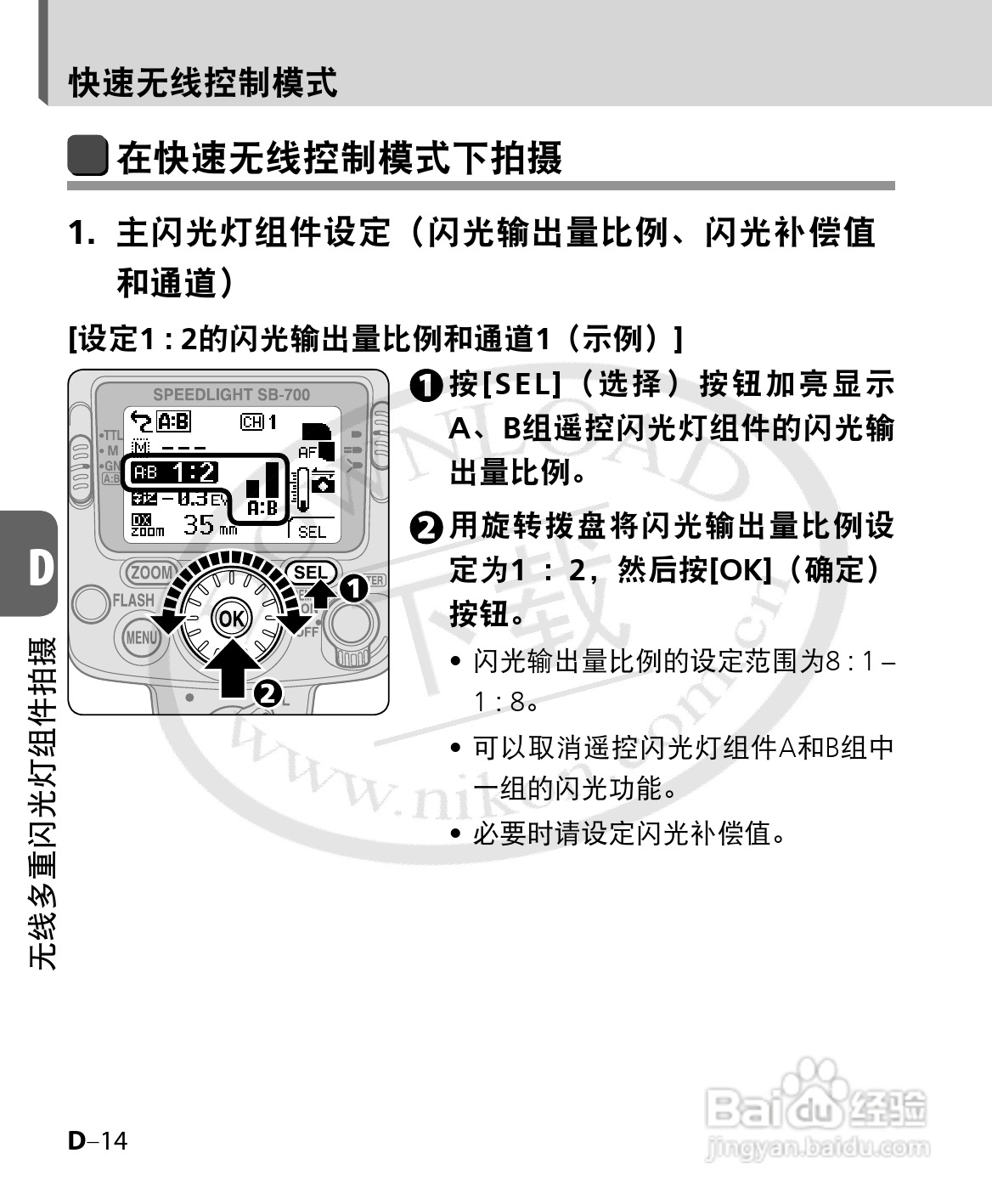 尼康SB-700数码相机使用说明书:[8]