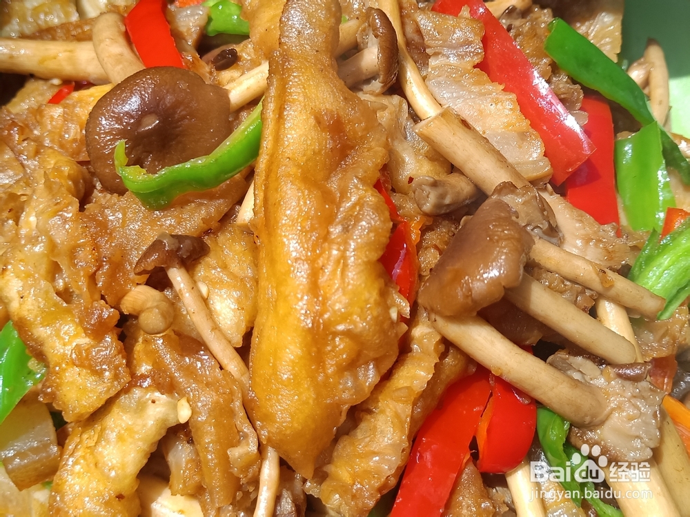 新手易做的茶树菇油条