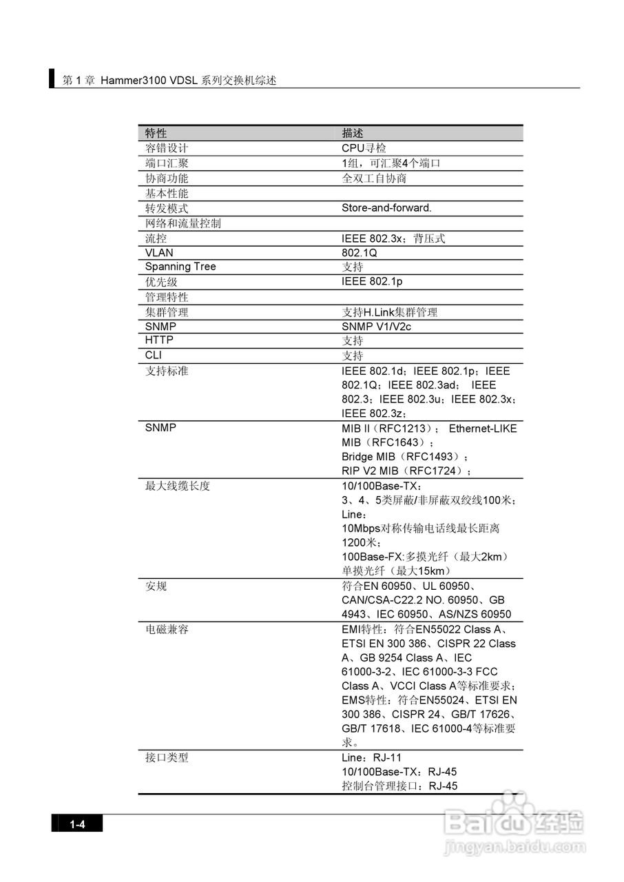 港湾网络交换机Hammer3100VDSL型说明书:[2]