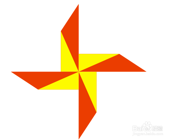 怎样在corelDRAW里面画简易的纸风车