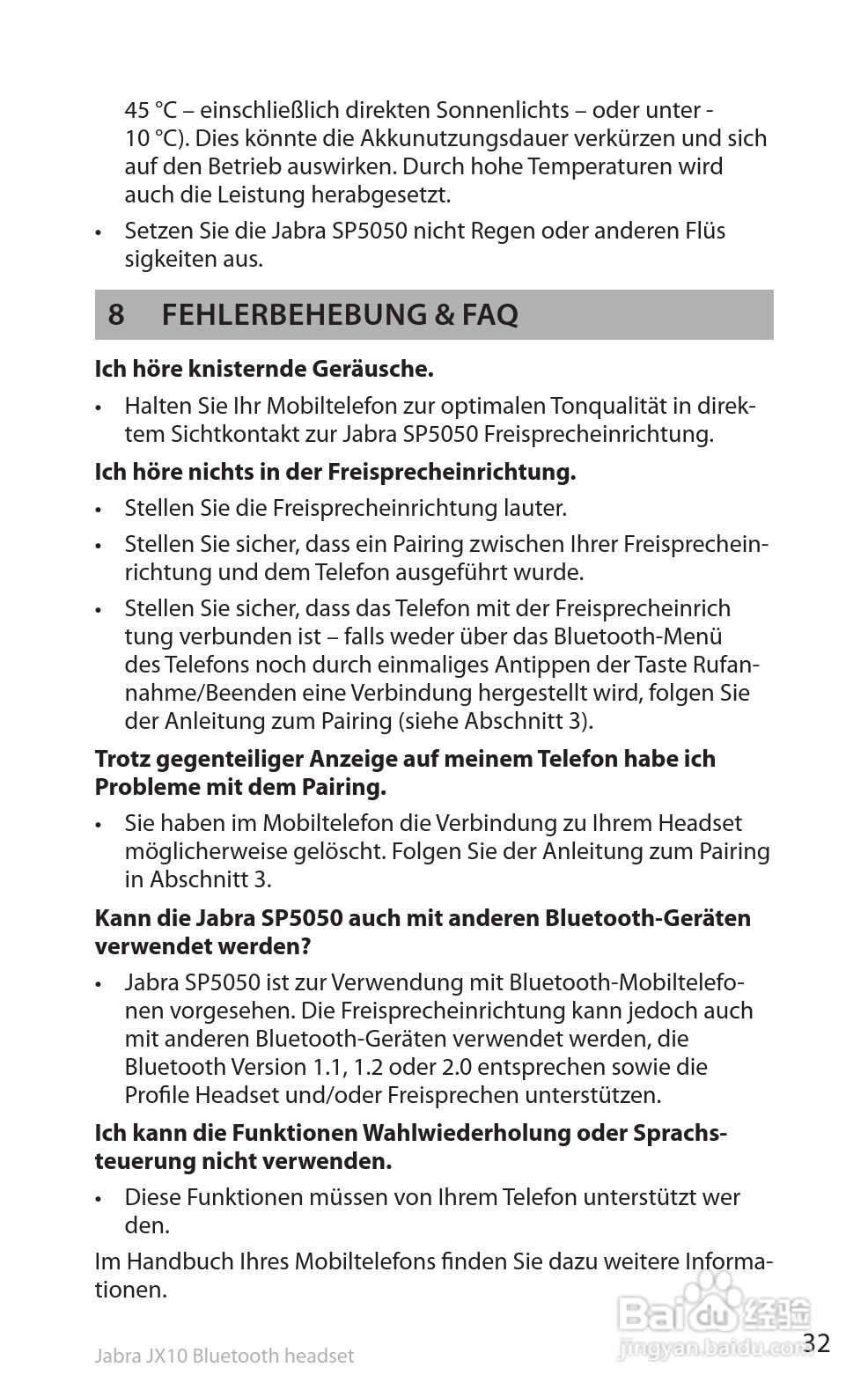 捷波朗SP5050蓝牙耳机使用说明书:[4]